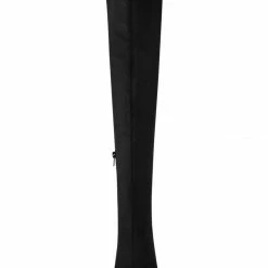 Allegra K Shoes Women's Chunky Heels Rhinestone Over The Knee High Boots
