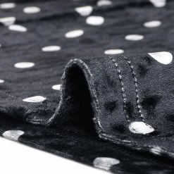 Allegra K Women's Vintage Polka Dots A-line Peter Pan Collar Cute Velvet Dress