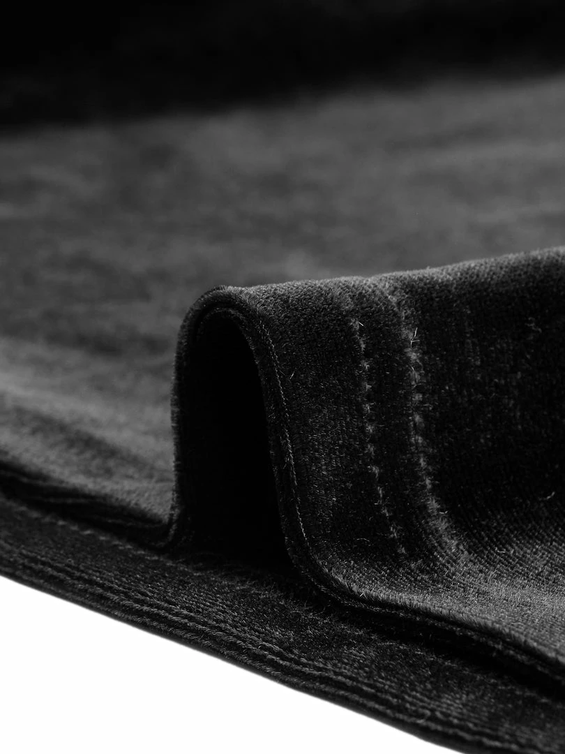 Allegra K Women's Heart-Shaped Swiss Dots Mesh Panel Slim Fit V-Cut Neck Patchwork Velvet Top 9 Allegra K Women's Heart-Shaped Swiss Dots Mesh Panel Slim Fit V-Cut Neck Patchwork Velvet Top