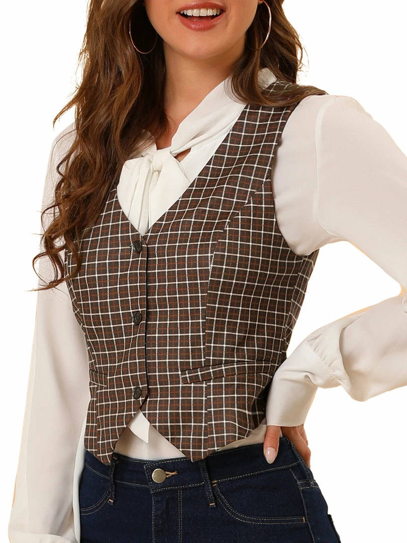 Allegra K Womens Waistcoat Steampunk Dressy Sleeveless Jacket Versatile Racerback Suit Vests 11 Allegra K Womens Waistcoat Steampunk Dressy Sleeveless Jacket Versatile Racerback Suit Vests