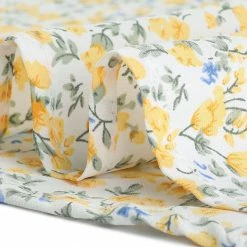 Allegra K Women's Chiffon 3/4 Sleeves Round Neck Ruffle Cuff Ditsy Floral Blouse 15 Allegra K Women's Chiffon 3/4 Sleeves Round Neck Ruffle Cuff Ditsy Floral Blouse