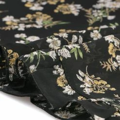 Allegra K Women's Casual Ruffle 3/4 Sleeve Floral Print Chiffon Blouse 106 Allegra K Women's Casual Ruffle 3/4 Sleeve Floral Print Chiffon Blouse