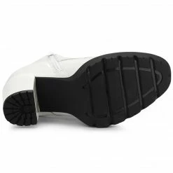 Allegra K Shoes Women's Lace Up Chunky Heels Platform Ankle Combat Boots