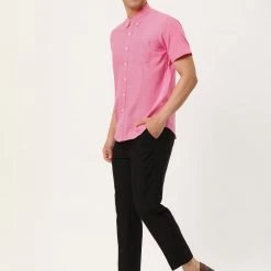 Allegra K Men's Summer Formal Solid Color Button Down Short Sleeves Dress Shirt 61 Allegra K Men's Summer Formal Solid Color Button Down Short Sleeves Dress Shirt