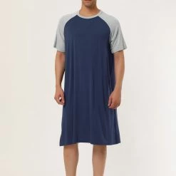Allegra K Men's Nightshirt Nightwear Raglan Sleeves Comfy Lounge Soft Pajamas Loose Sleep Shirt Nightgown 71 Allegra K Men's Nightshirt Nightwear Raglan Sleeves Comfy Lounge Soft Pajamas Loose Sleep Shirt Nightgown