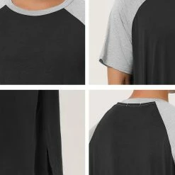 Allegra K Men's Nightshirt Nightwear Raglan Sleeves Comfy Lounge Soft Pajamas Loose Sleep Shirt Nightgown 63 Allegra K Men's Nightshirt Nightwear Raglan Sleeves Comfy Lounge Soft Pajamas Loose Sleep Shirt Nightgown
