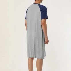Allegra K Men's Nightshirt Nightwear Raglan Sleeves Comfy Lounge Soft Pajamas Loose Sleep Shirt Nightgown 68 Allegra K Men's Nightshirt Nightwear Raglan Sleeves Comfy Lounge Soft Pajamas Loose Sleep Shirt Nightgown