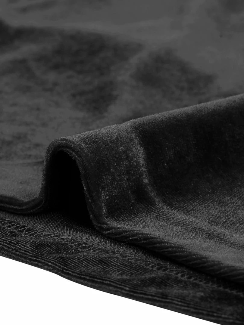 Allegra K Women's Spaghetti Strap Velvet Crop Cami Tank Top 15 Allegra K Women's Spaghetti Strap Velvet Crop Cami Tank Top