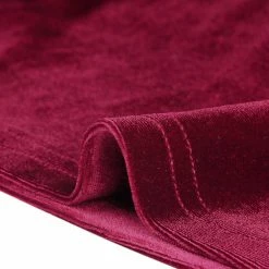 Allegra K Women's Velvet Long Sleeve Off Shoulder Solid Crop Top