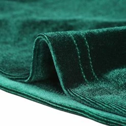 Allegra K Women's Velvet Long Sleeve Off Shoulder Solid Crop Top