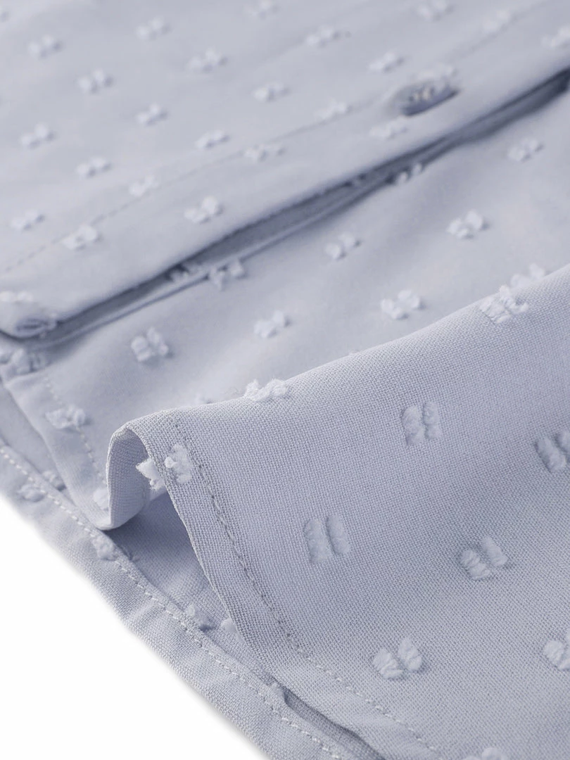 Allegra K Women's Swiss Dots Long Sleeves Button Front Shirt Peter Pan Collar Blouse 9 Allegra K Women's Swiss Dots Long Sleeves Button Front Shirt Peter Pan Collar Blouse