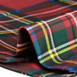 Allegra K Women's Notched Lapel Stretch Plaid Preppy Tartan Crop Blazer