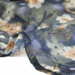 Allegra K Women's Elegant Floral Crop Cardigan Tie Front Sheer Mesh Bolero Shrug Top