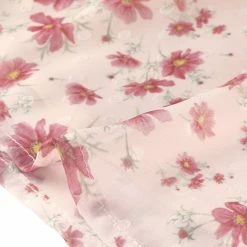 Allegra K Women's Square Neck Bell Sleeve Floral Chiffon Blouse