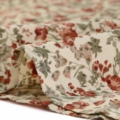 Allegra K Women's Floral Printed Top Long Sleeve Round Neck Ruffle Collar Blouse