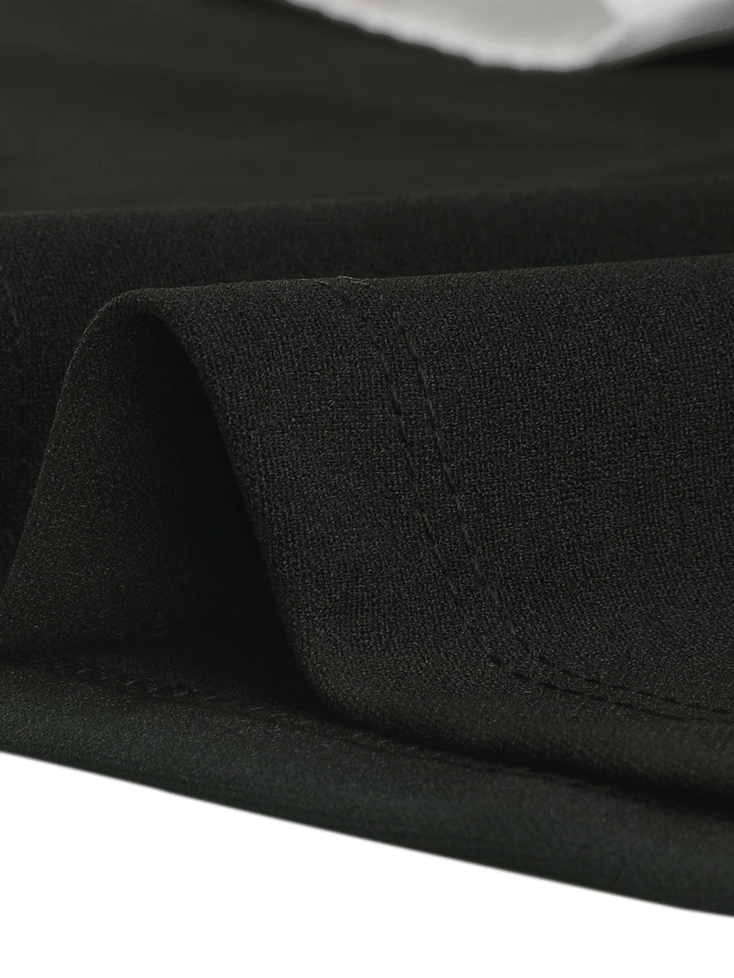 Allegra K Women's Peter Pan Collar Contrast Button Decor Long Sleeve Flare Dress 9 Allegra K Women's Peter Pan Collar Contrast Button Decor Long Sleeve Flare Dress