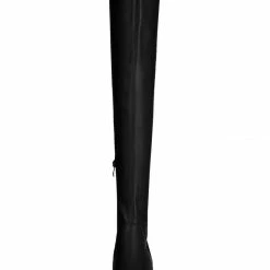 Allegra K Women's Platform Wedge Chunky Heels Over The Knee Thigh High Boots Shoes