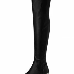 Allegra K Women's Platform Wedge Chunky Heels Over The Knee Thigh High Boots Shoes
