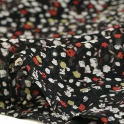 Allegra K Women's Floral Dress Shirred 3/4 Sleeve Asymmetrical Hem Smocked Dresses