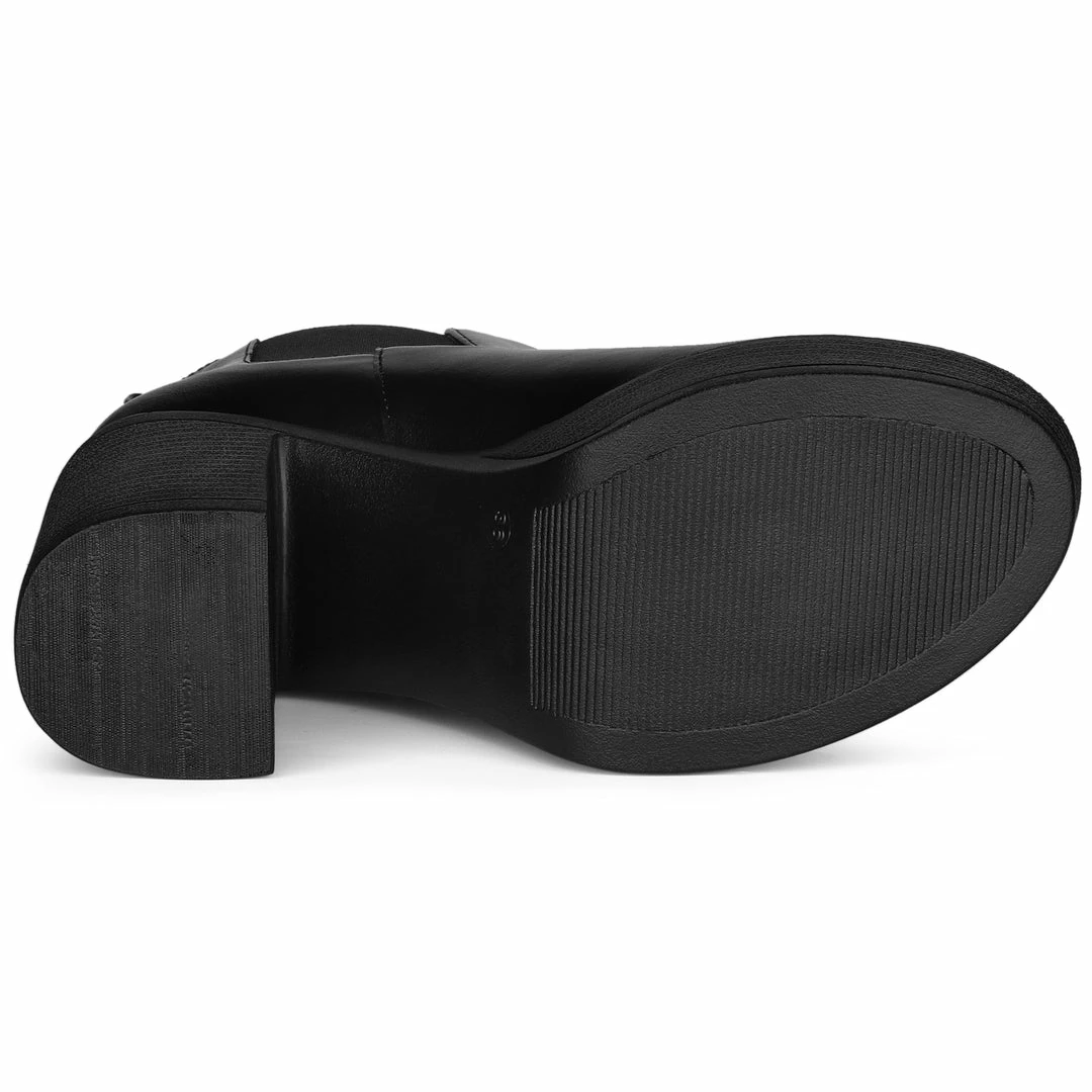 Allegra K Shoes Women's Platform Chunky High Heels Chelsea Ankle Boots 15 Allegra K Shoes Women's Platform Chunky High Heels Chelsea Ankle Boots