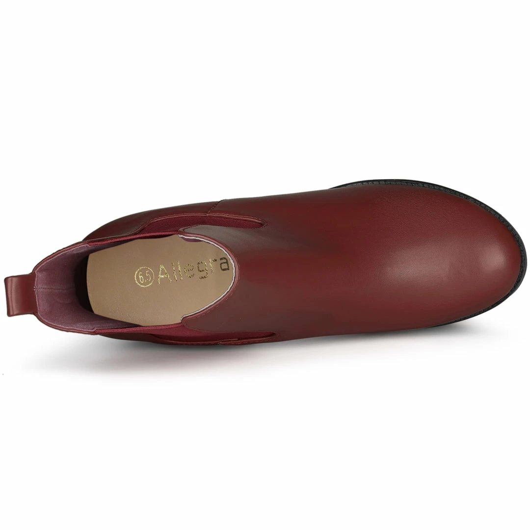 Allegra K Shoes Women's Platform Chunky High Heels Chelsea Ankle Boots 20 Allegra K Shoes Women's Platform Chunky High Heels Chelsea Ankle Boots