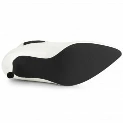 Allegra K Women's Elastic Gore Pointed Toe Stiletto Heels Ankle Boots Shoes