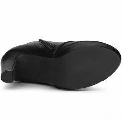 Allegra K Shoes Women's Lace Up Round Toe Platform Block Heels Ankle Boots 27 Allegra K Shoes Women's Lace Up Round Toe Platform Block Heels Ankle Boots