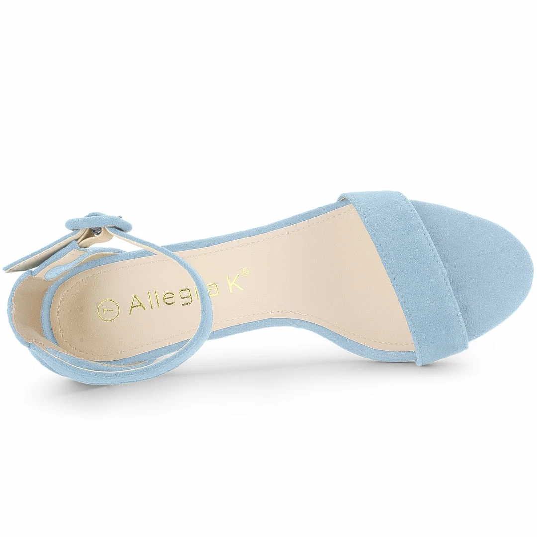 Allegra K Shoes Women's Ankle Strap Clear Heel Chunky Heels Sandals 20 Allegra K Shoes Women's Ankle Strap Clear Heel Chunky Heels Sandals