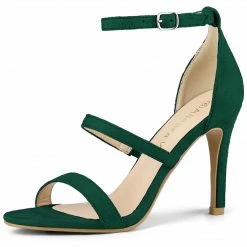Allegra K YFL514-1 Women Open Toe Triple Straps Stiletto High Heel Sandals Shoes 64 Allegra K YFL514-1 Women Open Toe Triple Straps Stiletto High Heel Sandals Shoes