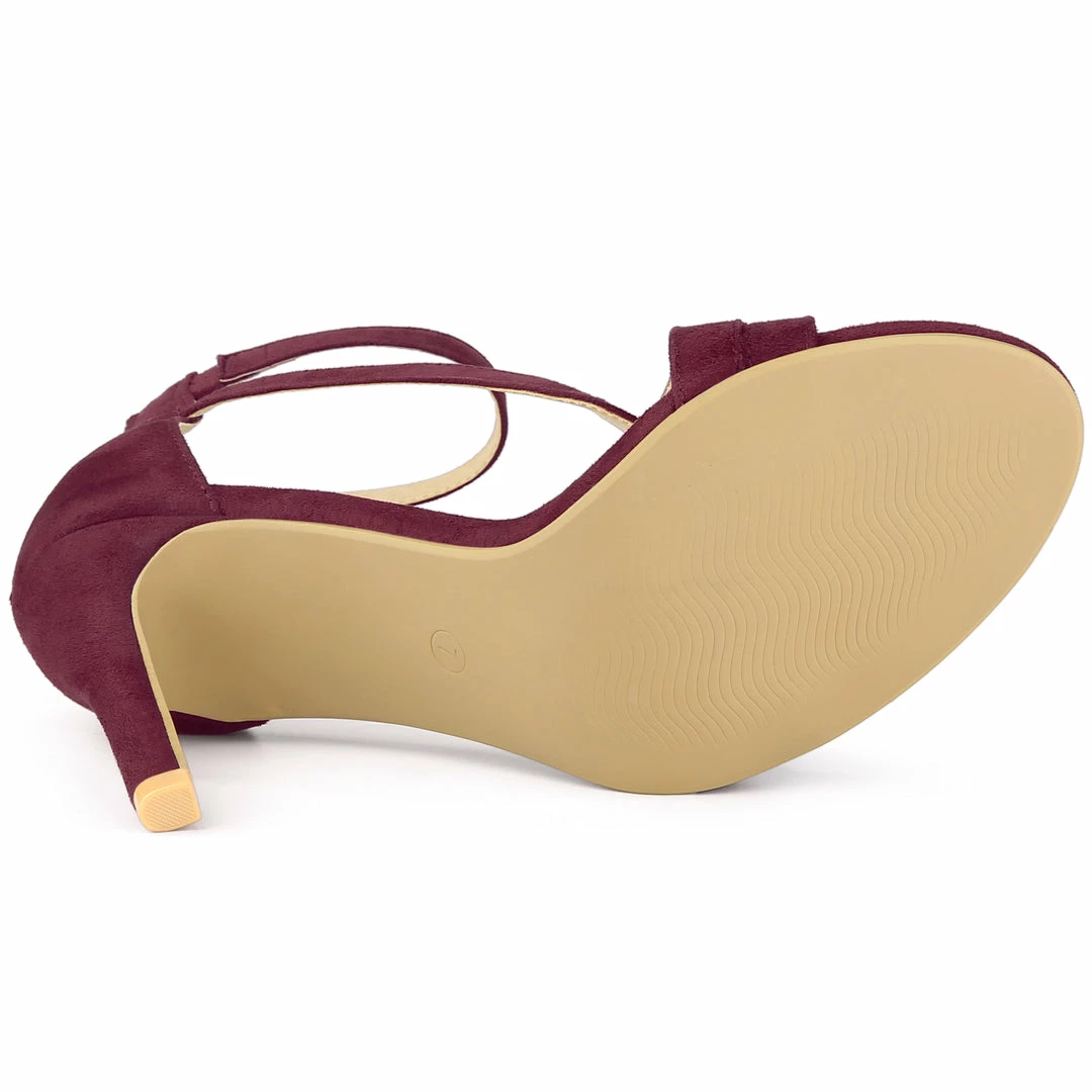 Allegra K Women's Zipper Ankle Strap Stiletto Heel Sandals 22 Allegra K Women's Zipper Ankle Strap Stiletto Heel Sandals