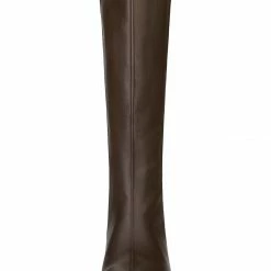 Allegra K Women's Round Toe Block Heels Knee High Boots