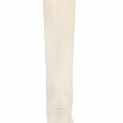Allegra K Women's Round Toe Block Heels Knee High Boots