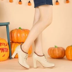 Allegra K Women's Platform Lace Up Chunky Heels Ankle Boots Shoes 23 Allegra K Women's Platform Lace Up Chunky Heels Ankle Boots Shoes