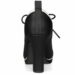 Allegra K Women's Platform Lace Up Chunky Heels Ankle Boots Shoes 31 Allegra K Women's Platform Lace Up Chunky Heels Ankle Boots Shoes