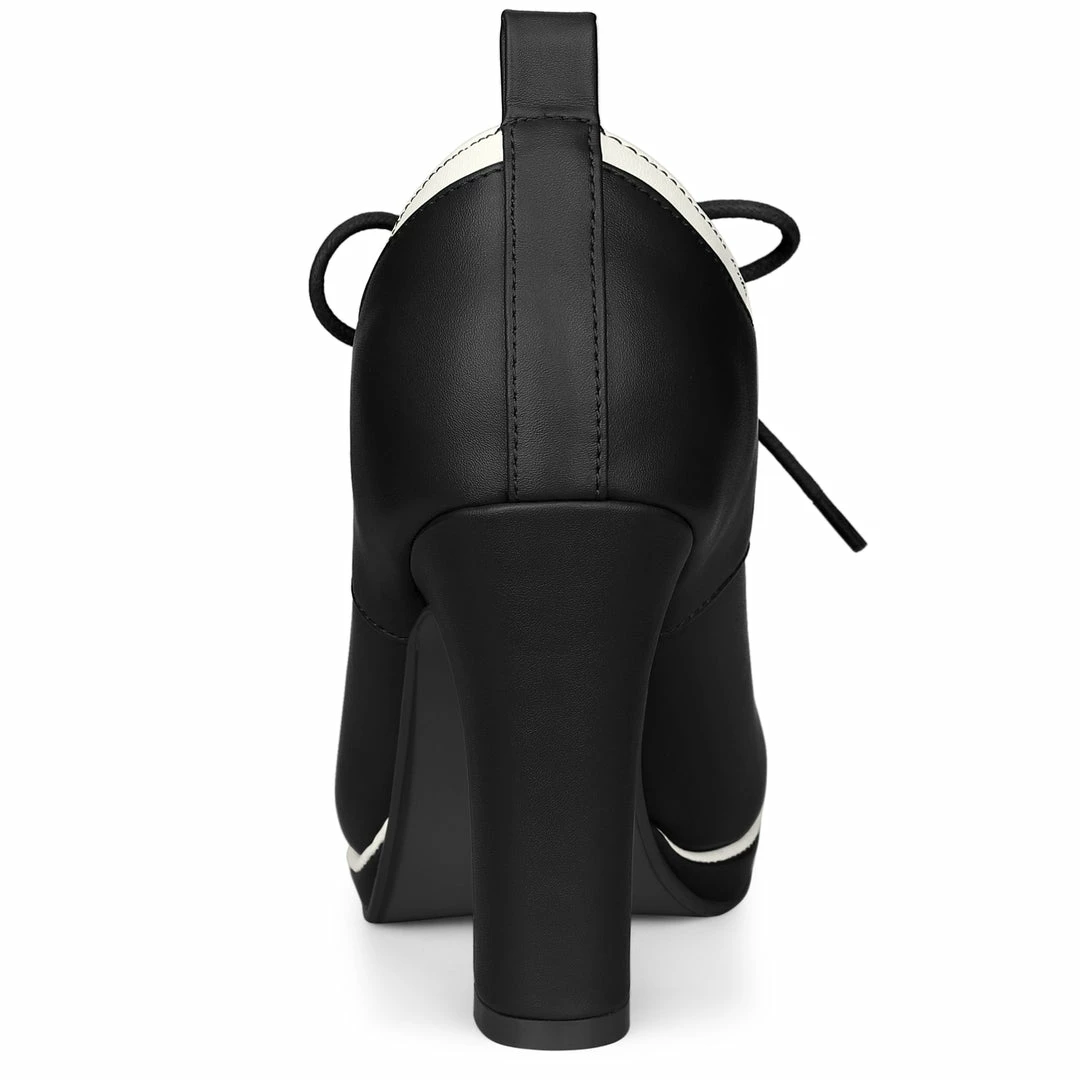 Allegra K Women's Platform Lace Up Chunky Heels Ankle Boots Shoes 13 Allegra K Women's Platform Lace Up Chunky Heels Ankle Boots Shoes