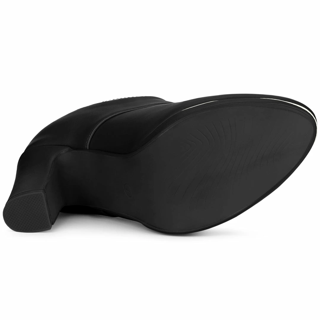 Allegra K Women's Platform Lace Up Chunky Heels Ankle Boots Shoes 15 Allegra K Women's Platform Lace Up Chunky Heels Ankle Boots Shoes