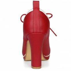 Allegra K Women's Platform Lace Up Chunky Heels Ankle Boots Shoes 37 Allegra K Women's Platform Lace Up Chunky Heels Ankle Boots Shoes