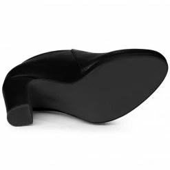 Allegra K Women's Platform Round Toe Chunky Heels Ankle Booties