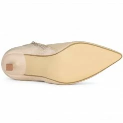 Allegra K Shoes Women's Pointed Toe Side Zip Stiletto Heel Ankle Boots