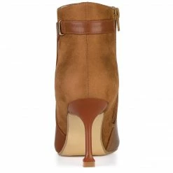 Allegra K Shoes Women's Pointed Toe Side Zip Stiletto Heel Ankle Boots