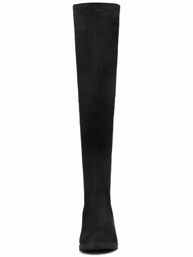 Allegra K Women's Lace Up Chunky Heels Over The Knee High Boots Shoes 19 Allegra K Women's Lace Up Chunky Heels Over The Knee High Boots Shoes