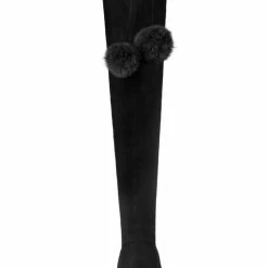 Allegra K Women's Lace Up Chunky Heels Over The Knee High Boots Shoes 38 Allegra K Women's Lace Up Chunky Heels Over The Knee High Boots Shoes