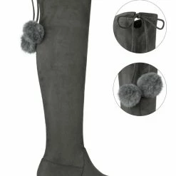 Allegra K Women's Lace Up Chunky Heels Over The Knee High Boots Shoes 24 Allegra K Women's Lace Up Chunky Heels Over The Knee High Boots Shoes