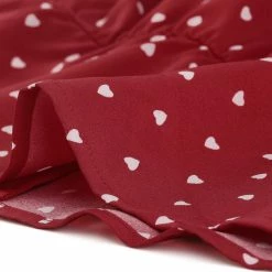 Allegra K Women's Vintage Heart Shirt Elegant Button Front Blouse Peter Pan Collar Top