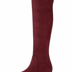 Allegra K Women's Side Zipper Chunky Heels Knee High Boots