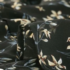 Allegra K Women's Ruffled Sleeve Self-Tie V Neck Above Knee Chiffon A-Line Floral Ruffle Dress