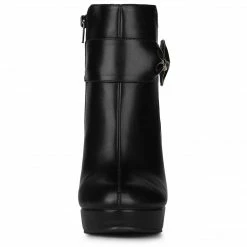 Allegra K Shoes Women's Chunky High Heels Platform Bow Decor Ankle Boots 30 Allegra K Shoes Women's Chunky High Heels Platform Bow Decor Ankle Boots