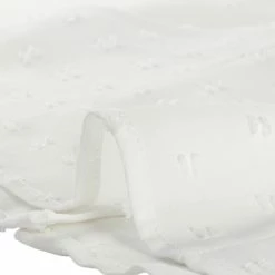 Allegra K Women's Elegant Ruffle Front Shirt Swiss Dots Long Sleeve Blouse