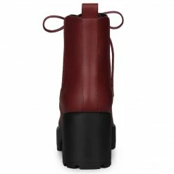 Allegra K Women's Platform Lace Up Ankle Boots Chelsea Combat Boots