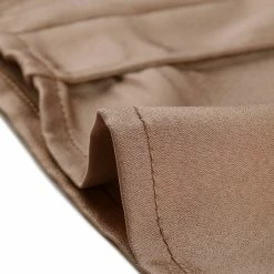 Allegra K Women's Satin Elegant Top Ruffle Cuff Work Shirt V Neck Blouses